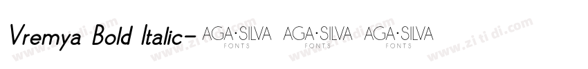 Vremya Bold Italic字体转换